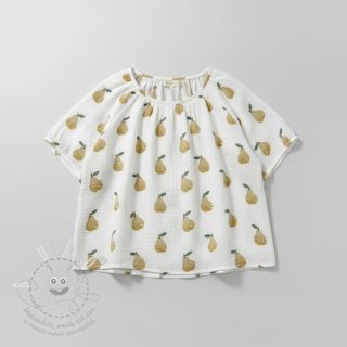 Dvojitá gázovina/mušelín Pears design B digital print