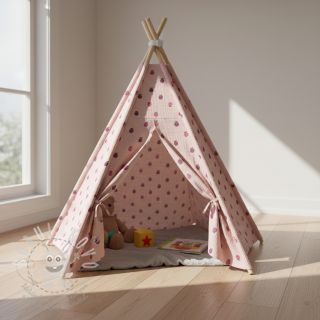 Dvojitá gázovina/mušelín Fruits apple soft rose