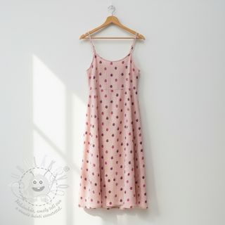 Dvojitá gázovina/mušelín Fruits apple soft rose