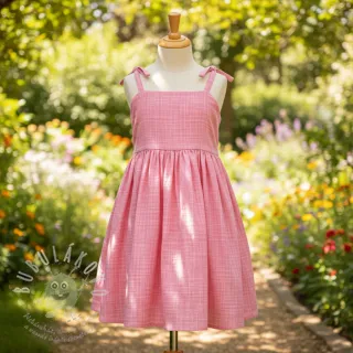 Dvojitá gázovina/mušelín Vintage pink