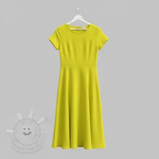 Dvojitá gázovina/mušelín Vintage neon yellow