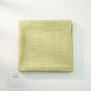 Dvojitá gázovina/mušelín Vintage lime