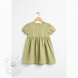 Dvojitá gázovina/mušelín Vintage lime