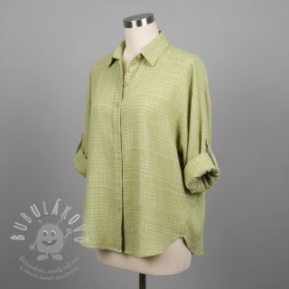 Dvojitá gázovina/mušelín Vintage lime