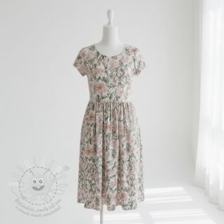 Dvojitá gázovina/mušelín Bunches of flowers digital print