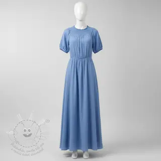 Dvojitá gázovina/mušelín royal blue