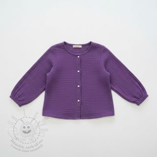 Dvojitá gázovina/mušelín violet