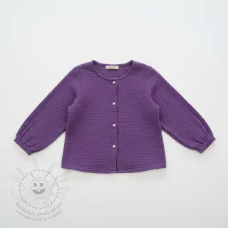 Dvojitá gázovina/mušelín violet