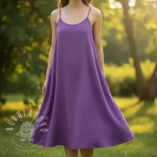 Dvojitá gázovina/mušelín violet