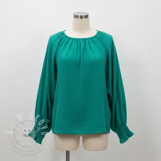 Dvojitá gázovina/mušelín dark teal
