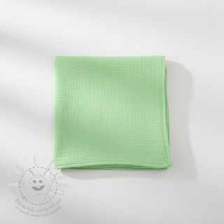 Dvojitá gázovina/mušelín light lime