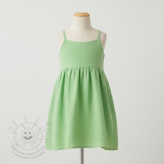 Dvojitá gázovina/mušelín light lime