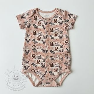 Dvojitá gázovina/mušelín Safari buddys design C digital print