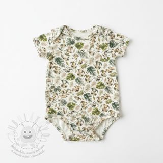 Dvojitá gázovina/mušelín Safari buddys design B digital print