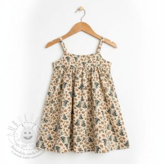 Dvojitá gázovina/mušelín Baby dino design B digital print