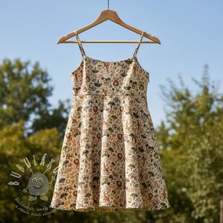 Dvojitá gázovina/mušelín Safari buddys design E digital print