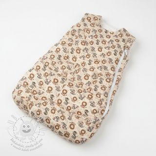 Dvojitá gázovina/mušelín Safari buddys design D digital print