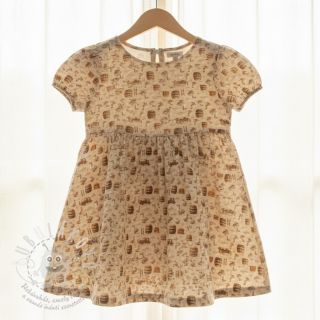 Dvojitá gázovina/mušelín Little farm animals design C digital print