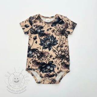 Dvojitá gázovina/mušelín Dreamy flowers design B digital print