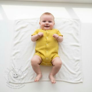 Dvojitá gázovina/mušelín banana ORGANIC