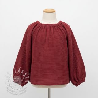 Dvojitá gázovina/mušelín wine ORGANIC