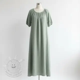 Dvojitá gázovina/mušelín dark mint ORGANIC