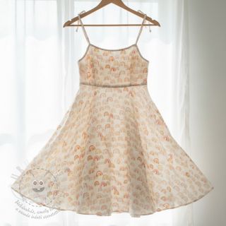 Dvojitá gázovina/mušelín Magic rainbows digital print