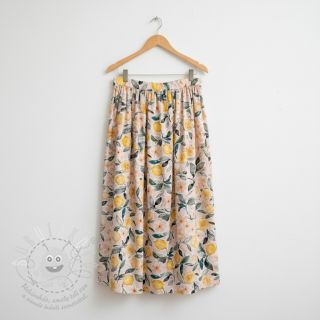 Dvojitá gázovina/mušelín Fresh lemons digital print