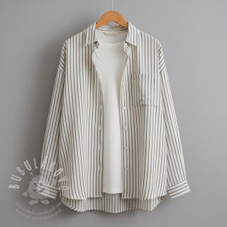 Dvojitá gázovina/mušelín YARN DYED Thin strip navy