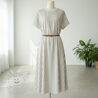 Dvojitá gázovina/mušelín YARN DYED Thin strip navy