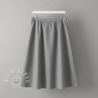 Dvojitá gázovina/mušelín YARN DYED Stripes grey