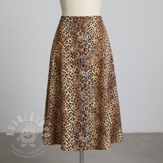 Dvojitá gázovina/mušelín Animal skin panther digital print