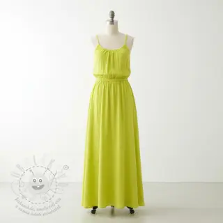 Dvojitá gázovina/mušelín NEON YELLOW ORGANIC
