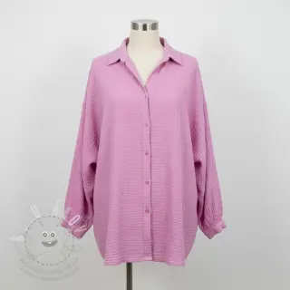 Dvojitá gázovina/mušelín light pink ORGANIC