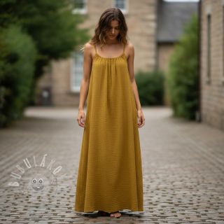 Dvojitá gázovina/mušelín gold ORGANIC