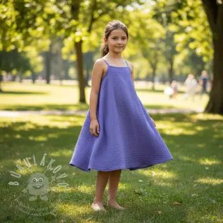 Dvojitá gázovina/mušelín lavender