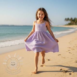 Dvojitá gázovina/mušelín bright violet