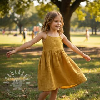 Dvojitá gázovina/mušelín gold