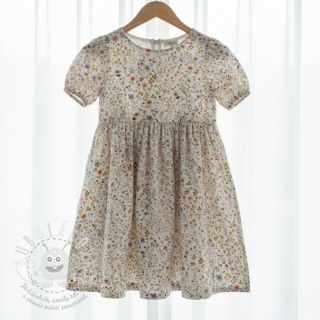 Dvojitá gázovina/mušelín Lovely meadow white