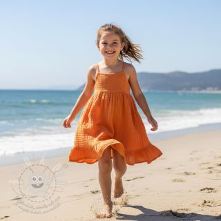 Dvojitá gázovina/mušelín orange