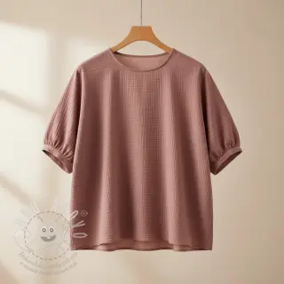 Dvojitá gázovina/mušelín old blush ORGANIC