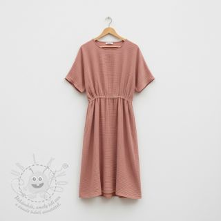 Dvojitá gázovina/mušelín blush ORGANIC