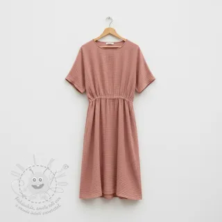 Dvojitá gázovina/mušelín blush ORGANIC