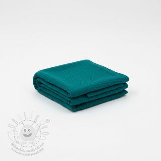 Dvojitá gázovina/mušelín dark cyan