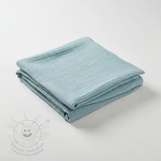 Dvojitá gázovina/mušelín teal