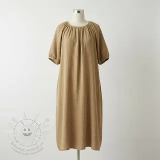 Dvojitá gázovina/mušelín beige