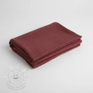 Dvojitá gázovina/mušelín rouge