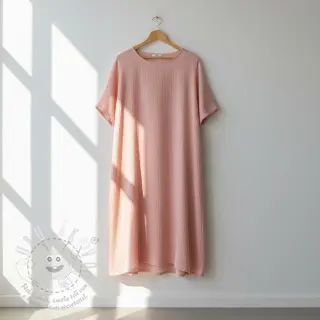 Dvojitá gázovina/mušelín light rose