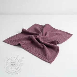 Dvojitá gázovina/mušelín purple