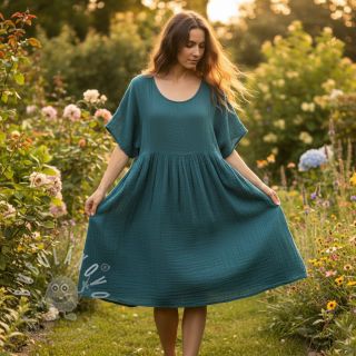 Dvojitá gázovina/mušelín petrol